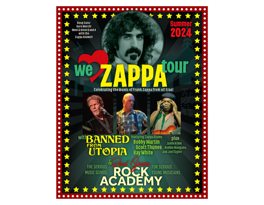 PAUL GREEN ROCK ACADEMY ZAPPA TOUR 2024 POSTER